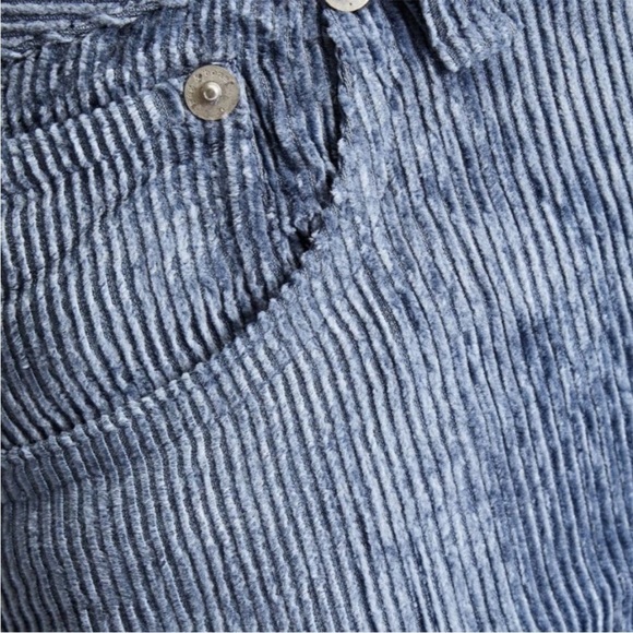 Rag & Bone Rosa Corduroy Pants Classic Fit Deep Blue Women's Size 29 - Picture 2 of 8